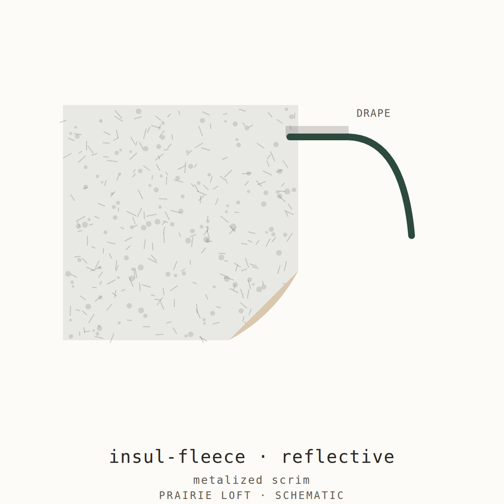 Pellon interfacing swatch — surface texture, fusible side and drape stiffness test