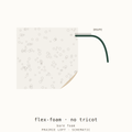 Pellon sewing foam swatch — foam thickness and drape stiffness test