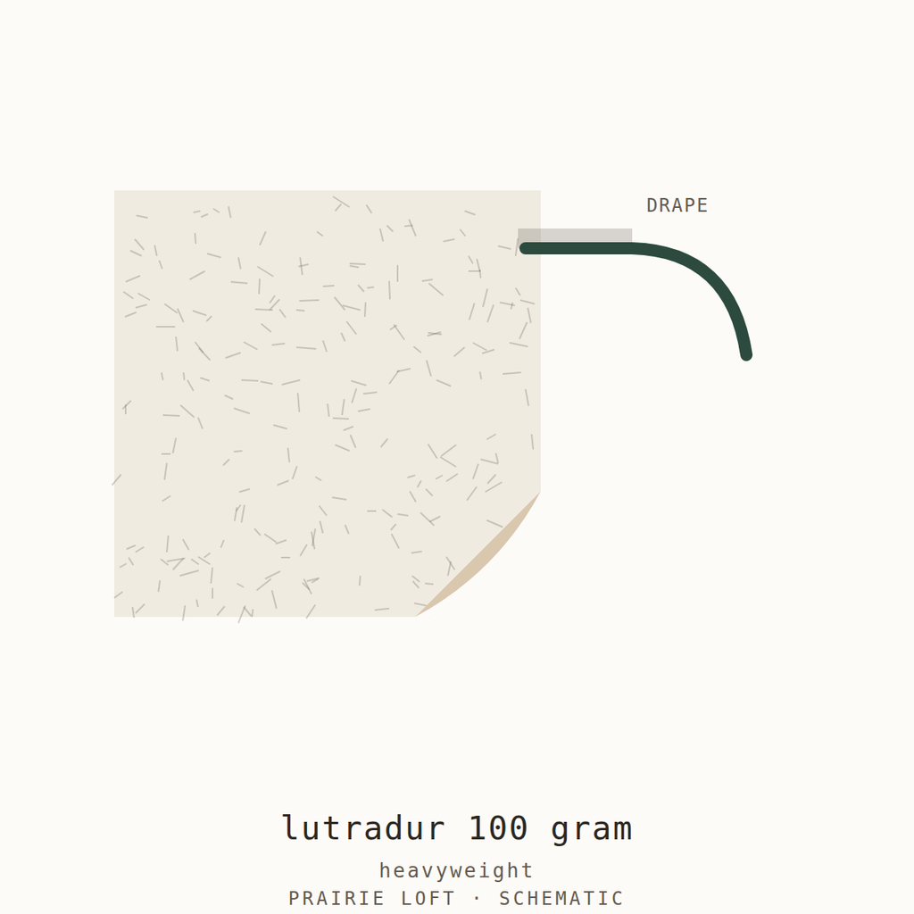 Pellon nonwoven craft swatch — surface texture and drape stiffness test
