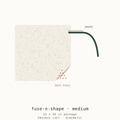 Pellon interfacing swatch — surface texture, fusible side and drape stiffness test
