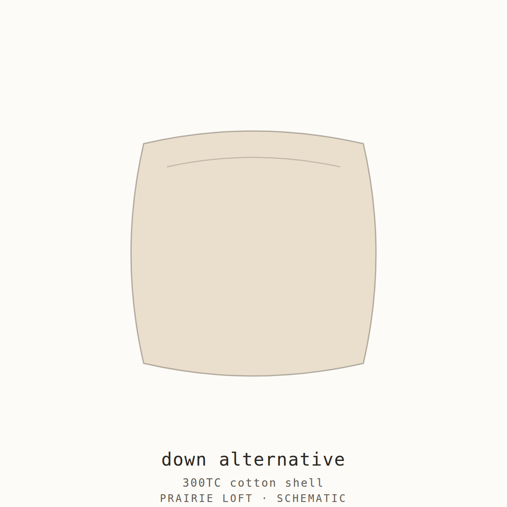 Pellon down-alternative pillow insert