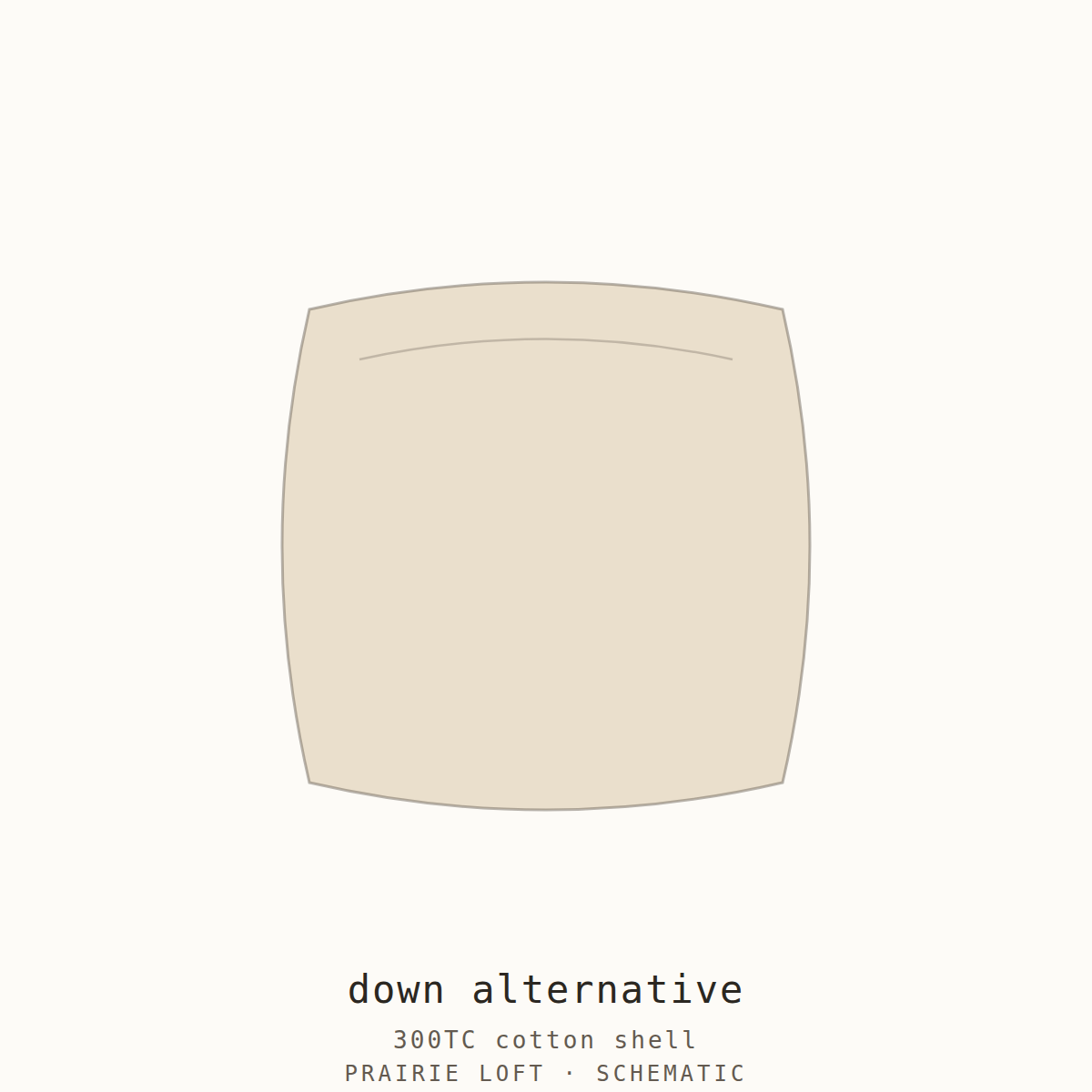 Pellon down-alternative pillow insert