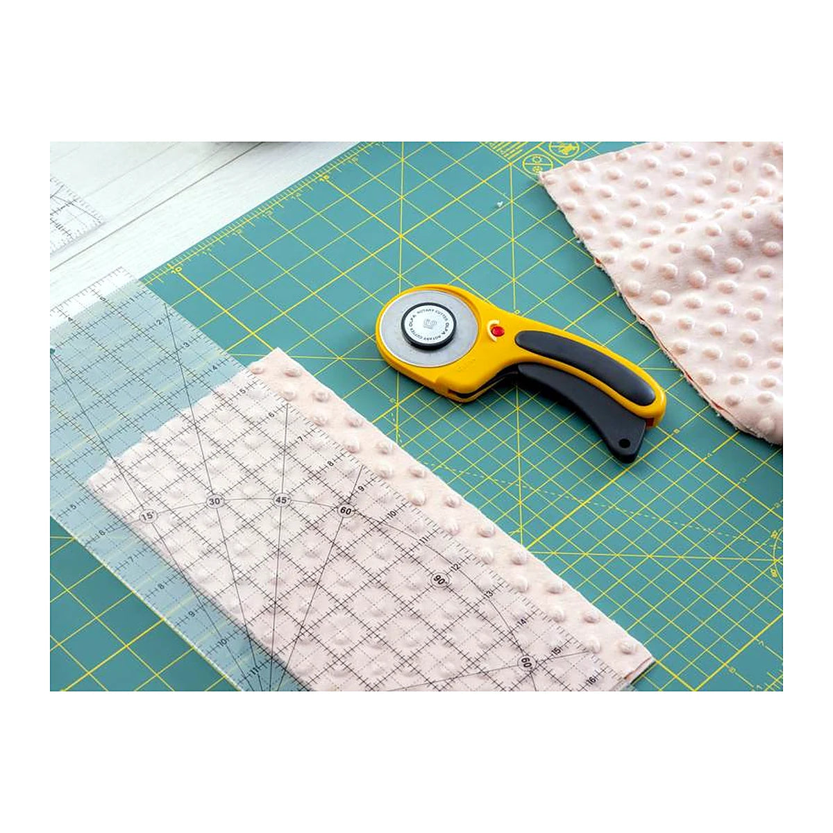 OLFA Double Sided Rotary Mat — 24" x 36", Green — product photo