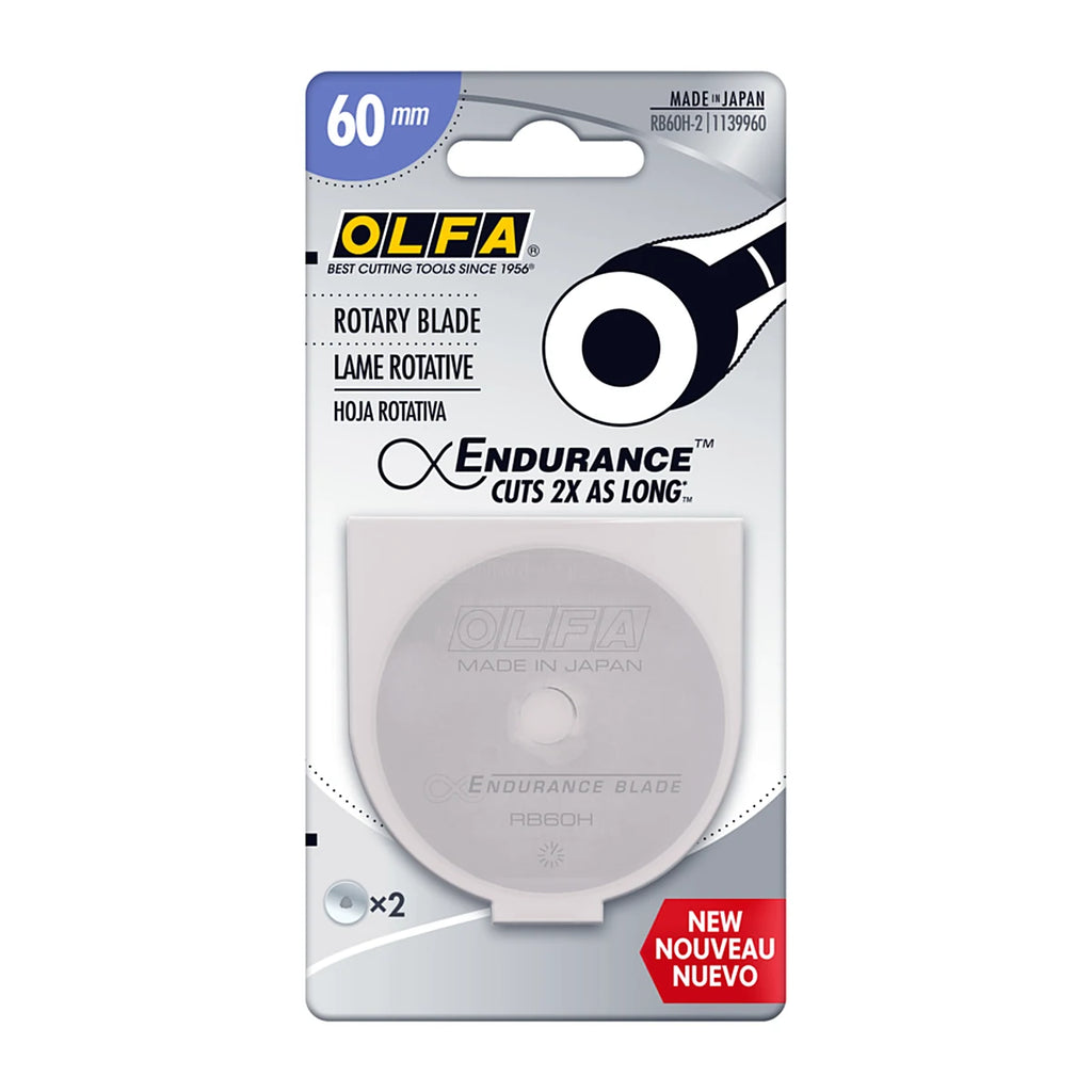 OLFA Endurance Rotary Blade — 60mm, 2 ct — product photo