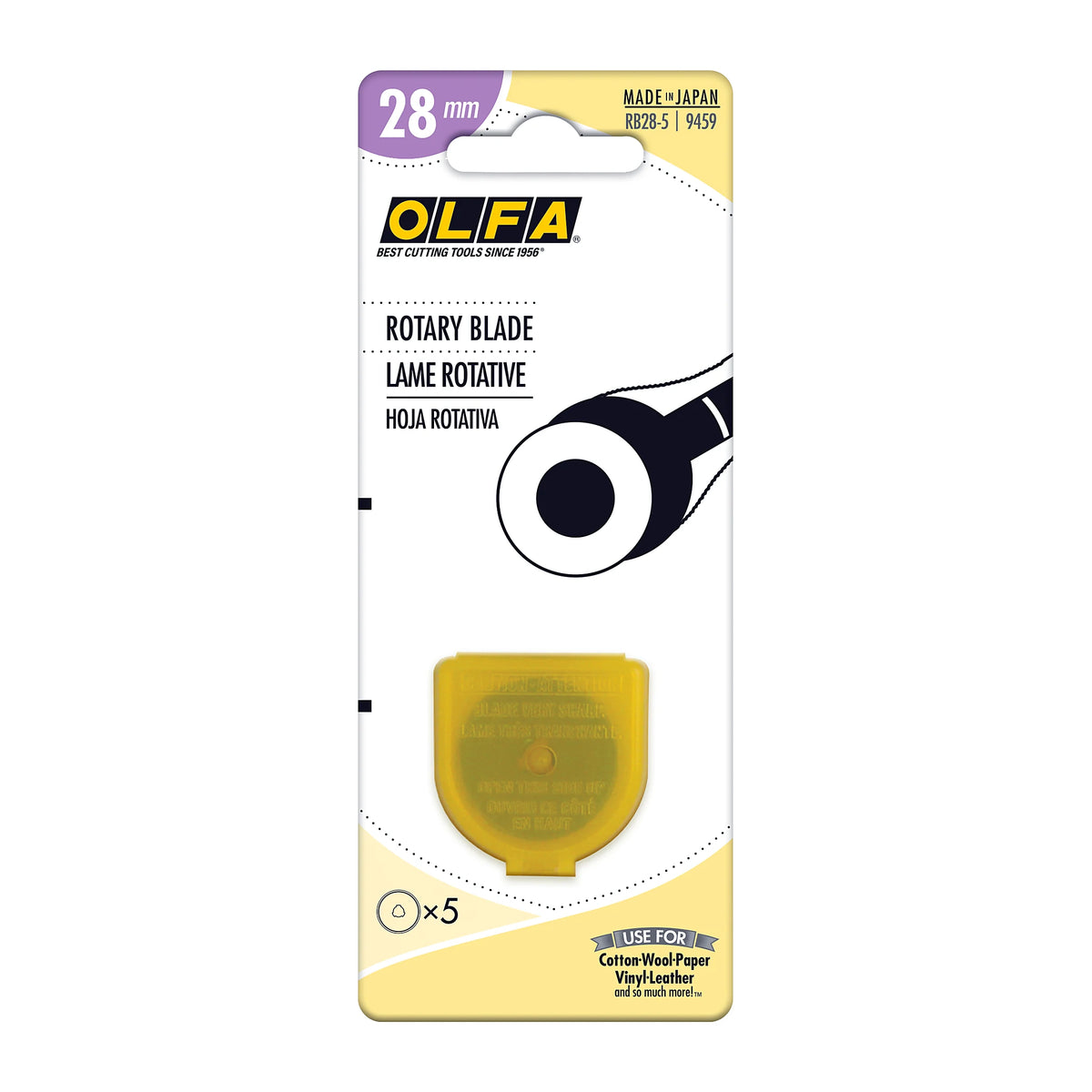 OLFA Rotary Blades — 28mm, 5 ct — product photo