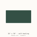 Schematic drawing of a 35 by 70 inch self-healing rotary mat, drawn to scale with a one-inch grid