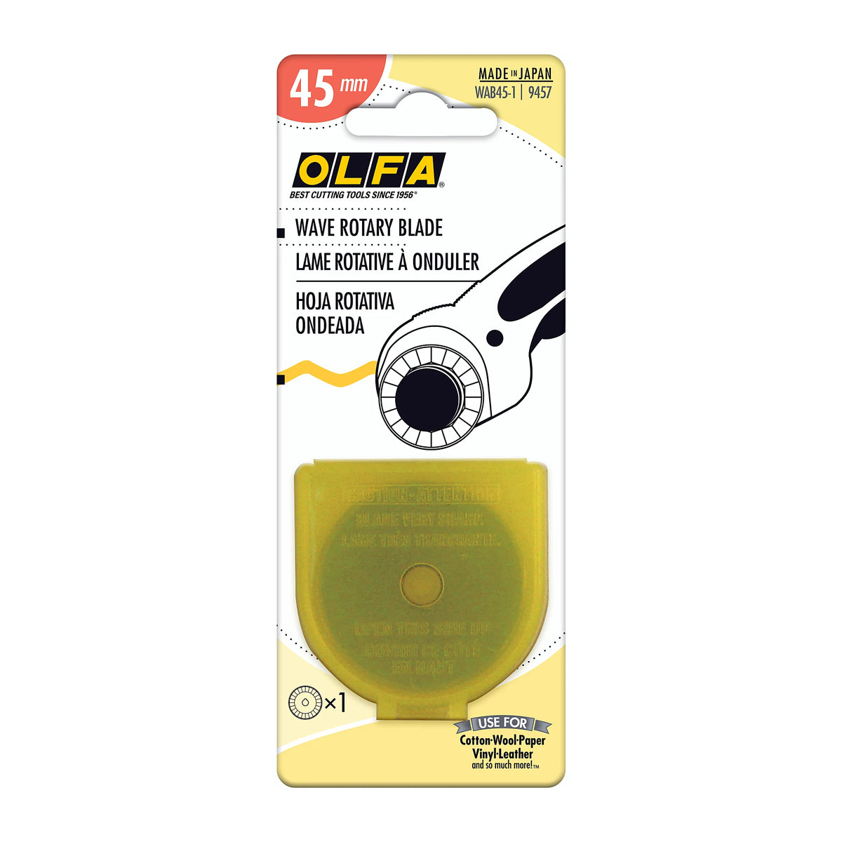 OLFA Wave Rotary Blade — 45mm — product photo