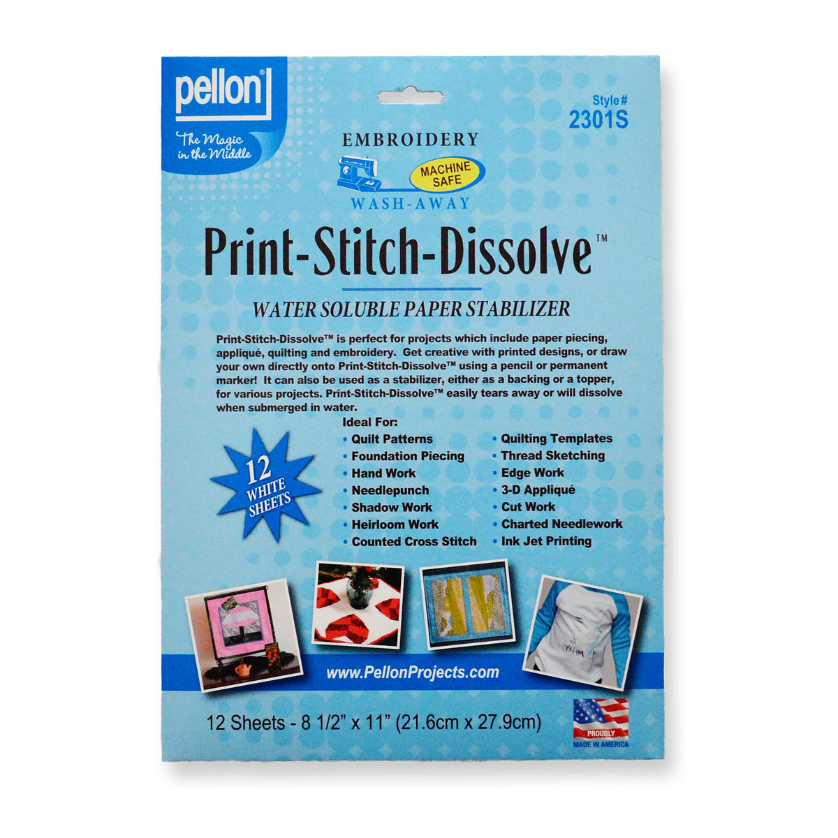 Pellon 2301 Print-Stitch-Dissolve — product photo