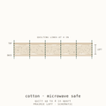 Cross-section schematic: Wrap-N-Zap microwave safe cotton batting