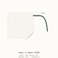 Pellon embroidery stabilizer swatch — surface texture and drape stiffness test