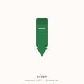 Schematic drawing of a green fabric marker